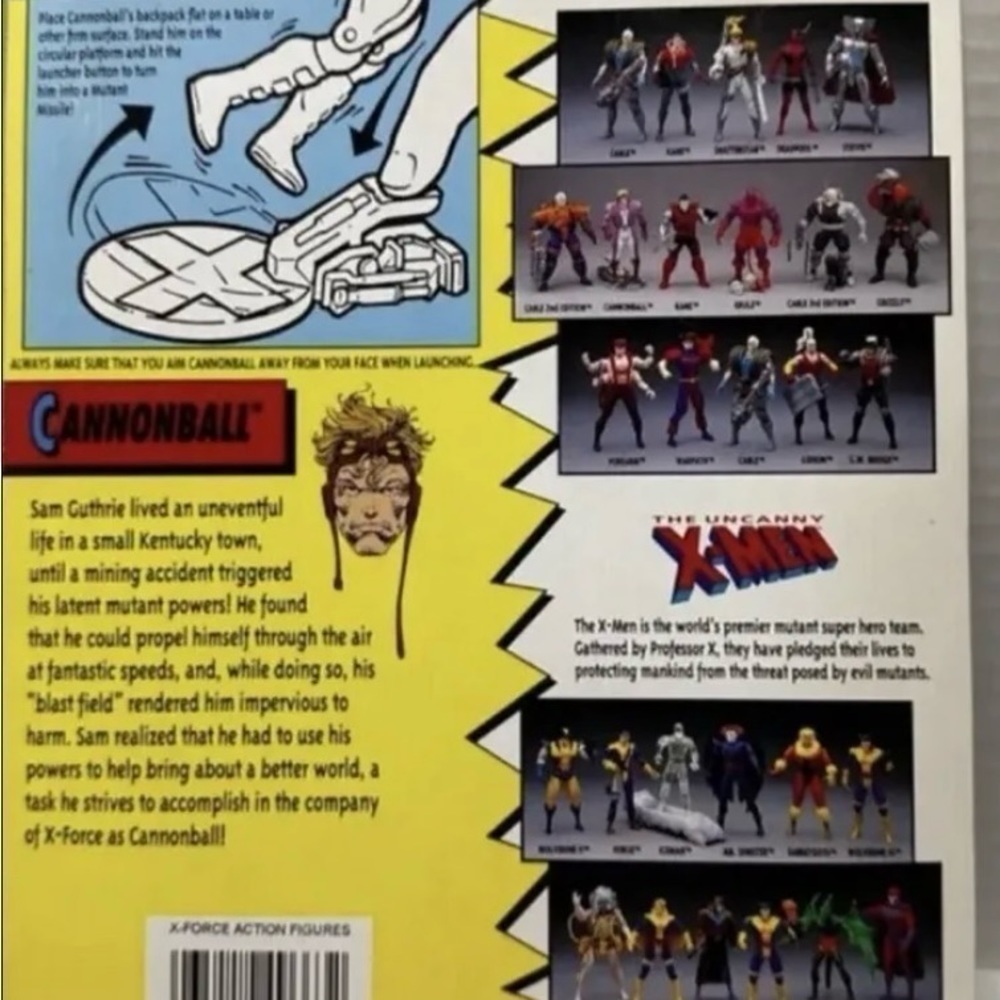 X-Men /X-Force Cannonball Purple variant 90s Vintage. - Picture 2 of 4